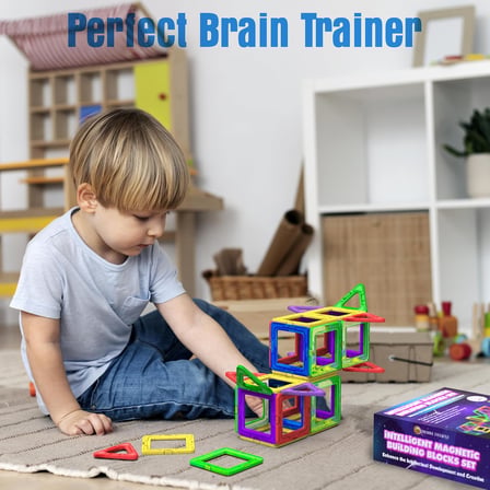 Desire Deluxe Manyetik Blok Seti | STEM &amp; Montessori Eğitim Seti | Okul Öncesi ve İlkokul Çocukları İçin Sınırsız Yaratıcılık | BPA İçermez | 3+ Yaş | 30 Parça