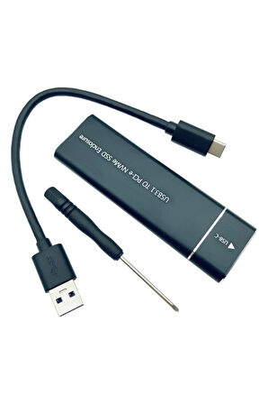Usb 3.1 Type C To Pcı-E M.2 Nvme Ssd Harici Taşınabilir Kutu