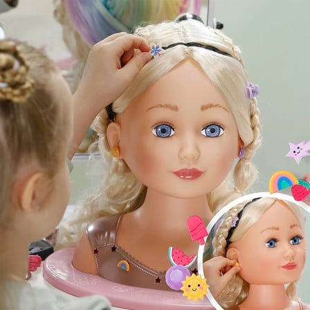 839379 Baby Born Gökkuşağı Saç Tasarım Seti
