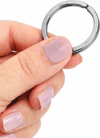 30 Adet Gümüş Renk 3 cm Metal Anahtarlık Halkası