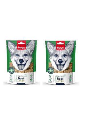 Wanpy Kurutulmuş Dana Ciğeri Köpek Ödülü 40 Gr. X 2 Adet