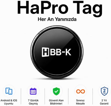 HBB-K HaPro Tag Android ve İOS Uyumlu Takip Cihazı