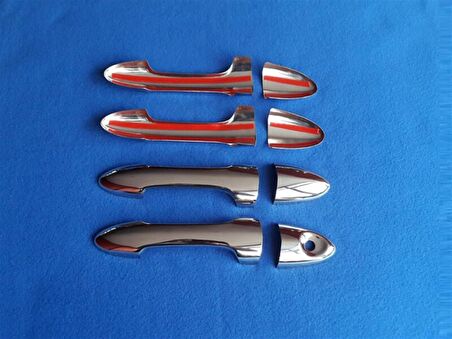 Ford Focus HB Krom Kapı Kolu 1998-2005 4 Kapı Paslanmaz Çelik