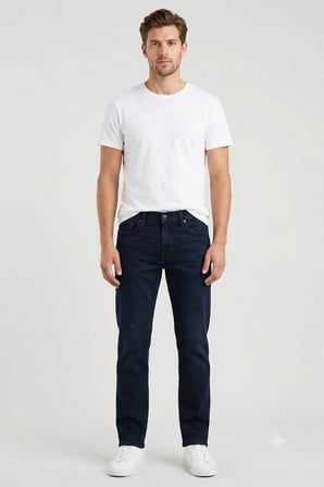 511 Pamuklu Normal Bel Slim Fit Jeans Erkek KOT PANTOLON -0032 Lacivert / 29-32