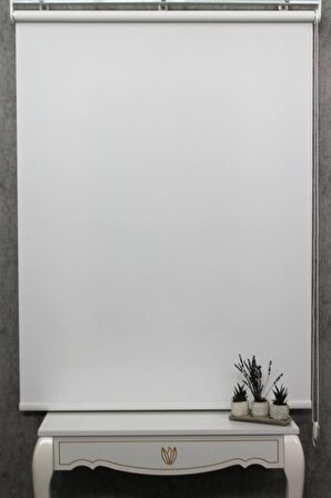 Düz Ekru Güneşlik Stor Perde