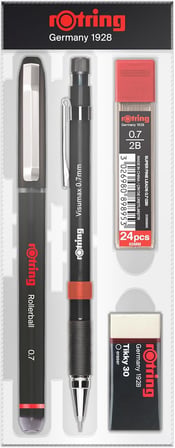 Visumax + Roller Ofis Seti- 0.7 mm, Siyah