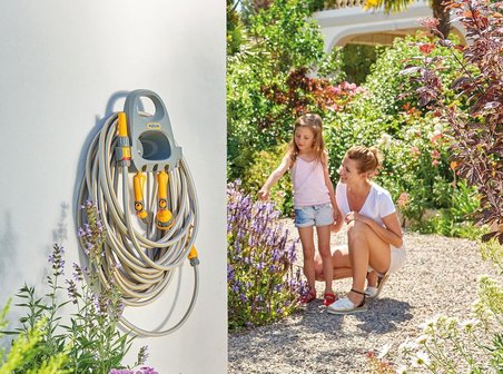 2364H Duvara Monte 20 m 1/2" Hortumlu Hortum Toplama ve Sarma Askı Seti