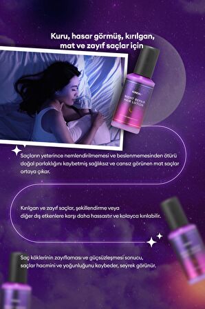 Kuru Saçlar İçin Yoğun Besleyici Saç Losyonu KUNDAL Night Repair Hair Lotion (Into The Dream)