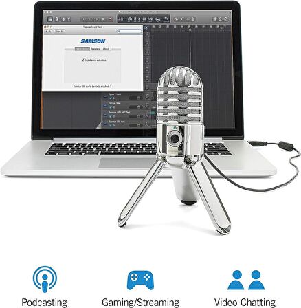 Samson Meteor Mic USB Stüdyo Kondenser Mikrofon (Krom)