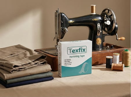 Texfix Tela 50 m / 20 m / 10m - 2 cm, Ütü Bandı, Amerikan Tela, Şerit Tela,Paça Bandı, Oeko-Tex Belgeli (50 m - 2 cm)