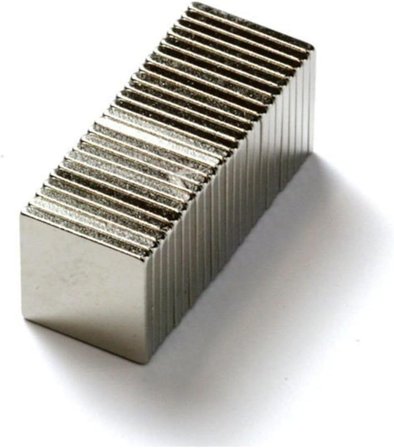 Dünya Magnet 20 Adet 10Mm X 10Mm X 1Mm Köşeli Süper Güçlü Neodyum Mıknatıs
