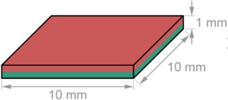 Dünya Magnet 20 Adet 10Mm X 10Mm X 1Mm Köşeli Süper Güçlü Neodyum Mıknatıs