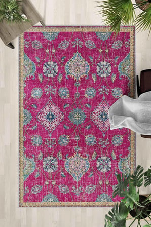 Kaymaz Taban Yıkanabilir Halı – Mutfak, Salon, Yatak Odası için Modern Dijital Baskı Halı (SLNHALI38
