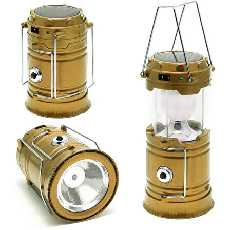 EVERTON XF-5800T Solar Kamp Lambası Şarjlı Beyaz Işık