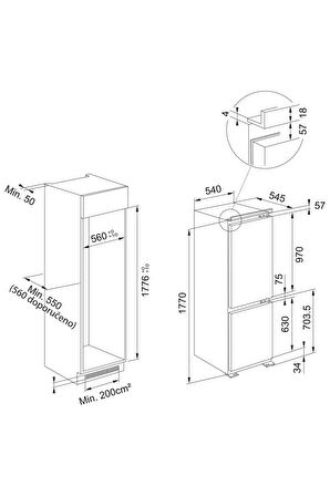 Franke FCB 320 TNF NE F Ankastre Buzdolabı