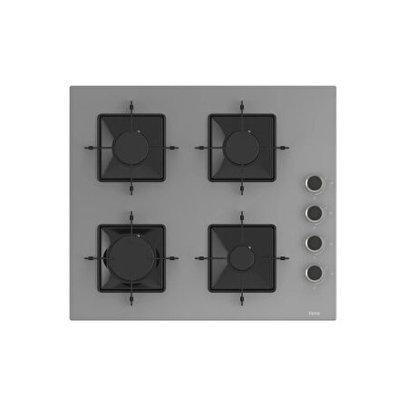 Ferre Elegant Line Basic QBL62CPR - SS208 - D088 gri 3'lü Ankastre Set