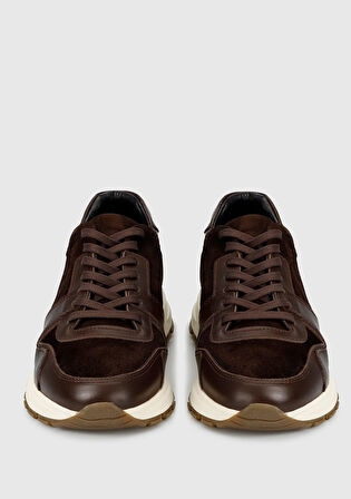 Kahve Deri Erkek Sneaker