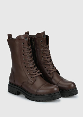 Kahve Deri Kadın Bot