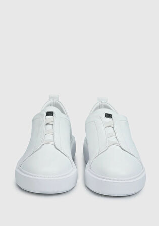 Beyaz Deri Erkek Sneaker
