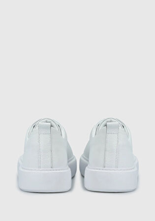 Beyaz Deri Erkek Sneaker
