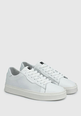 Beyaz Deri Erkek Sneaker