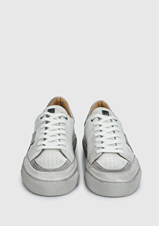 Beyaz Deri Erkek Sneaker