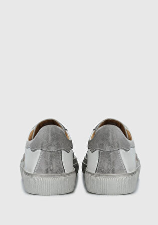 Beyaz Deri Erkek Sneaker