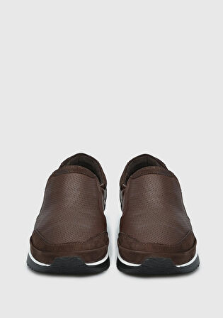 Kahve Deri Erkek Sneaker