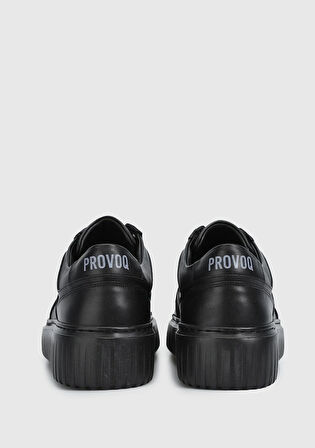 Siyah Deri Erkek Sneaker