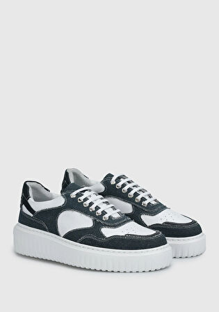 Mavi Deri Erkek Sneaker