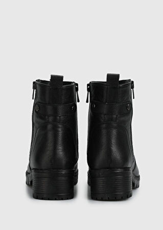 Siyah Deri Kadın Bot