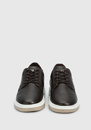 Kahve Deri Erkek Sneaker