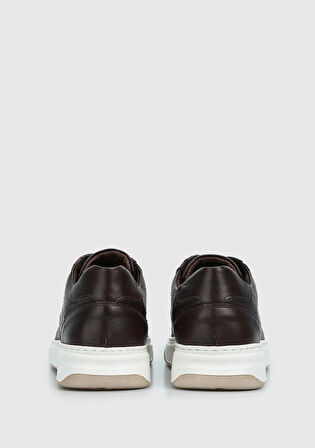 Kahve Deri Erkek Sneaker