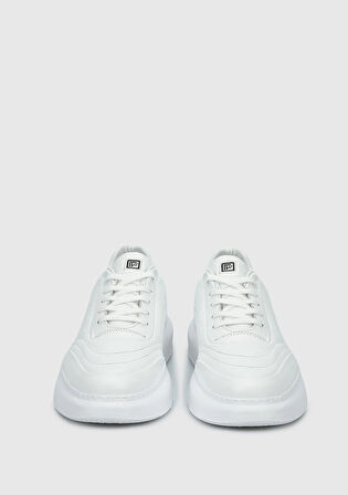 Beyaz Deri Erkek Sneaker