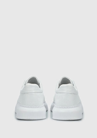 Beyaz Deri Erkek Sneaker