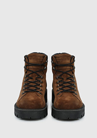 Kahve Deri Erkek Bot