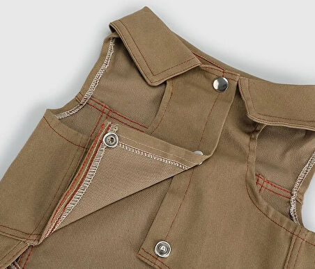 Bej  Provoq K0022 Kostüm Denim Bej