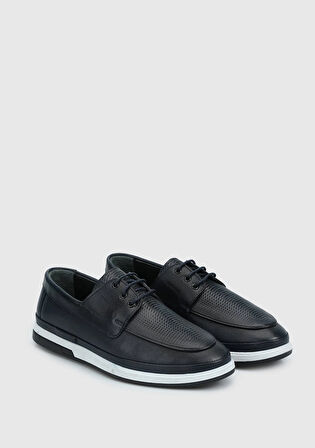 Lacivert Deri Erkek Ayakkabı