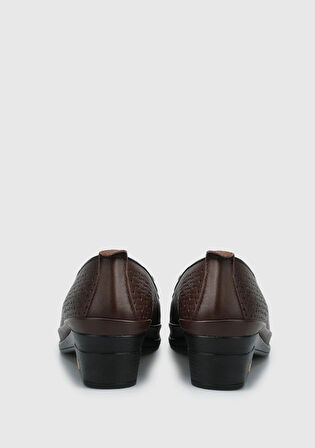 Kahve Deri Kadın Ayakkabı