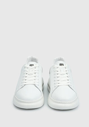 Beyaz Deri Erkek Sneaker