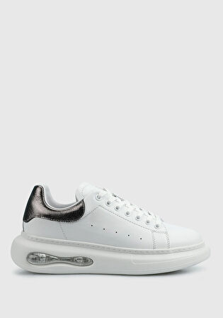 Beyaz Deri Kadın Sneaker