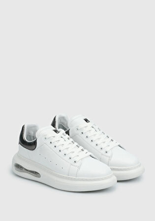Beyaz Deri Kadın Sneaker