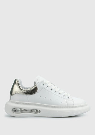 Beyaz Deri Kadın Sneaker