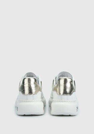 Beyaz Deri Kadın Sneaker