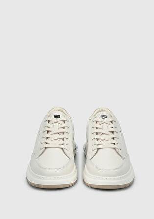 Beyaz Deri Erkek Sneaker