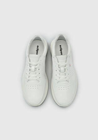 Beyaz Deri Erkek Sneaker