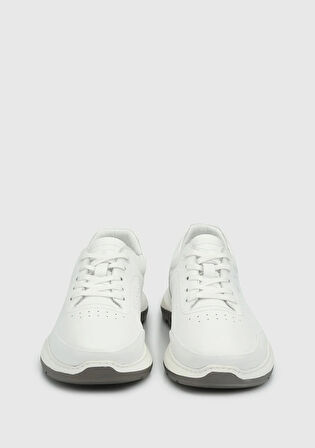 Beyaz Deri Erkek Sneaker