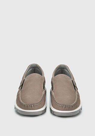 Gri Deri Erkek Ayakkabı