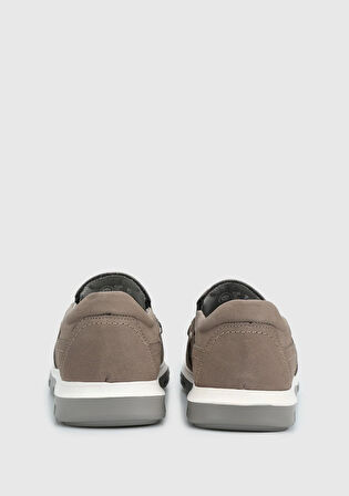 Gri Deri Erkek Ayakkabı