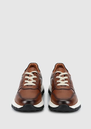 Taba Deri Erkek Sneaker